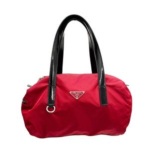 FINAL SALE‼️PRADA BOSTON BAG NYLON RED